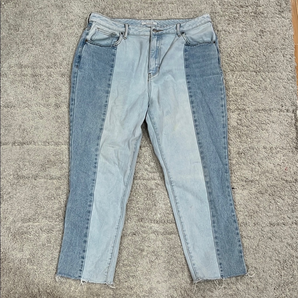 Two-Tone Blue Jeans PACSUN
